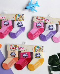 KAOS KAKI ANAK/BAYI FB1023 KELINCI (ISI 3)